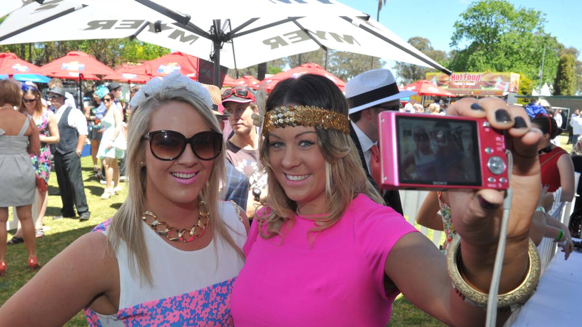 Erin Ray and Tegan Phillips at the 2013 Bendigo Cup.

Picture: JIM ALDERSEY
