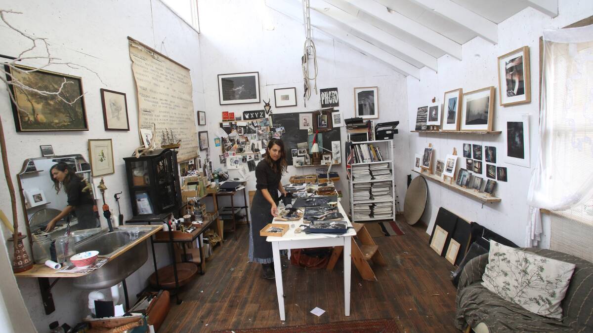 Helene Athanasiadis and her studio space.

Picture: PETER WEAVING