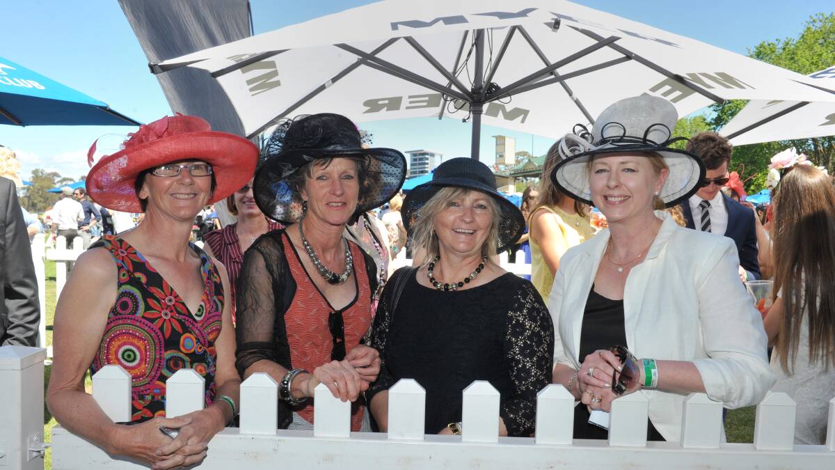 Deidre Stevens, Michelle Bailey, Beverly Erfurth and Alicia Thomas at the 2013 Bendigo Cup.

Picture: JIM ALDERSEY