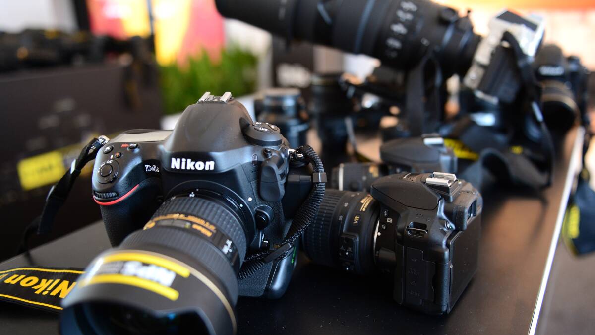 The Nikon D4s on display alongside other Nikon equipment.

Picture: JIM ALDERSEY