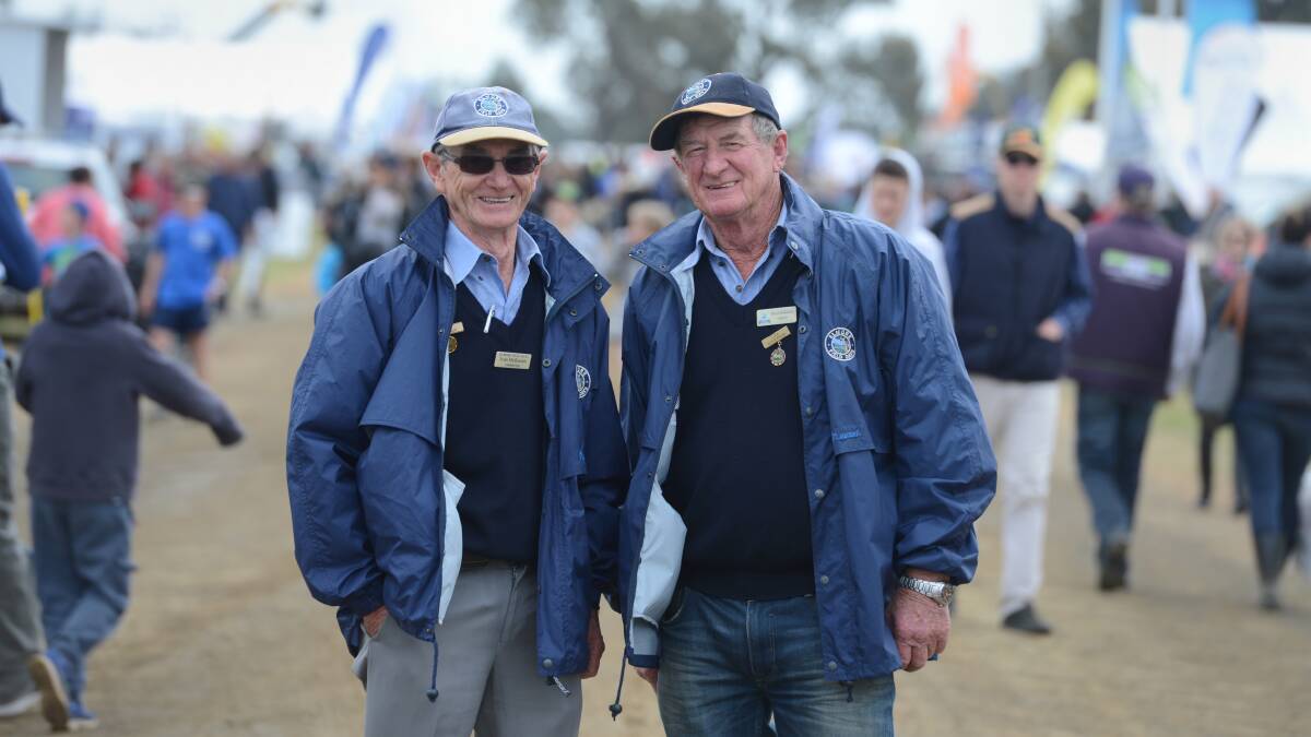 50 year volunteers Ivan McKenzie and his brother Bruce McKenzie at day two of the Elmore Field Days.

Picture: JIM ALDERSEY
