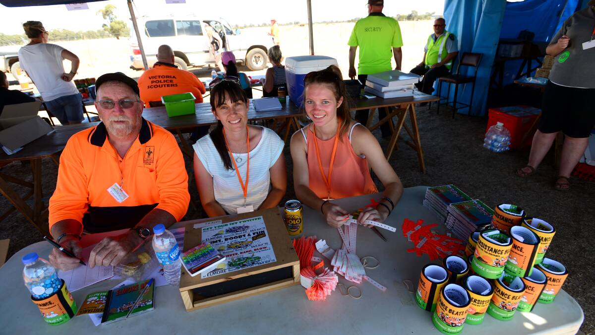Volunteers Kevin Bird, Michelle Acocks and Sheryn McCormick.

Picture: JIM ALDERSEY