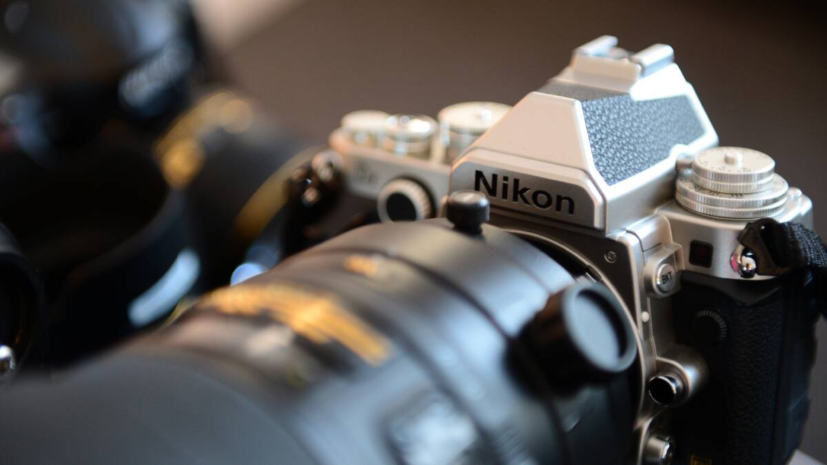 The Nikon Df on display alongside other Nikon equipment.

Picture: JIM ALDERSEY