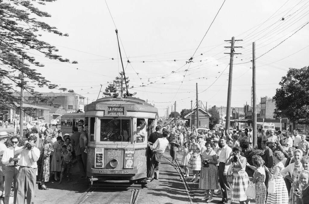 End of an era: The last day of operations for Sydney's trams. Pictures: CONTRIBUTED.