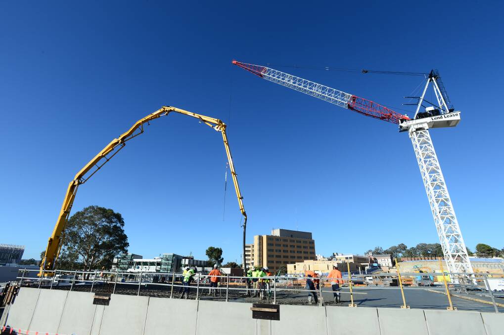 The new Bendigo Hospital site. Picture: JIM ALDERSEY