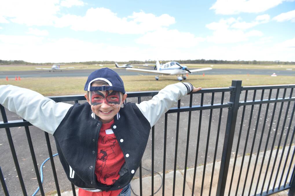 Funflight for Kids at the Bendigo Airport. Picture: JODIE DONNELLAN