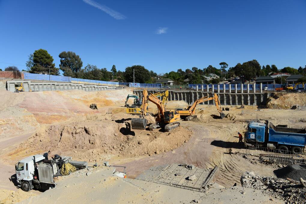 The new Bendigo Hospital site. Picture: JIM ALDERSEY