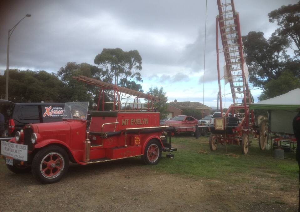 HISTORY: The Central Victorian Fire Services Preservation Society's display. Picture: HANNAH KNIGHT