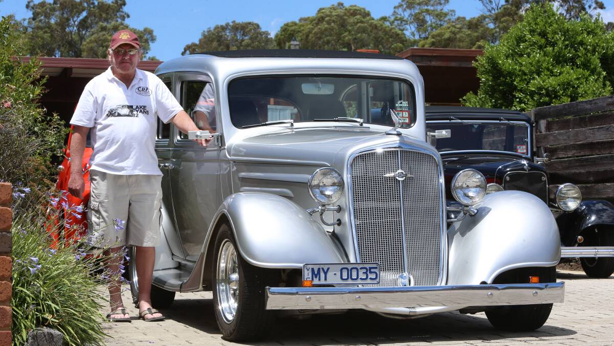 Norm Perrow at Kev's Hot Rod Breakfast. Picture: PETER WEAVING
