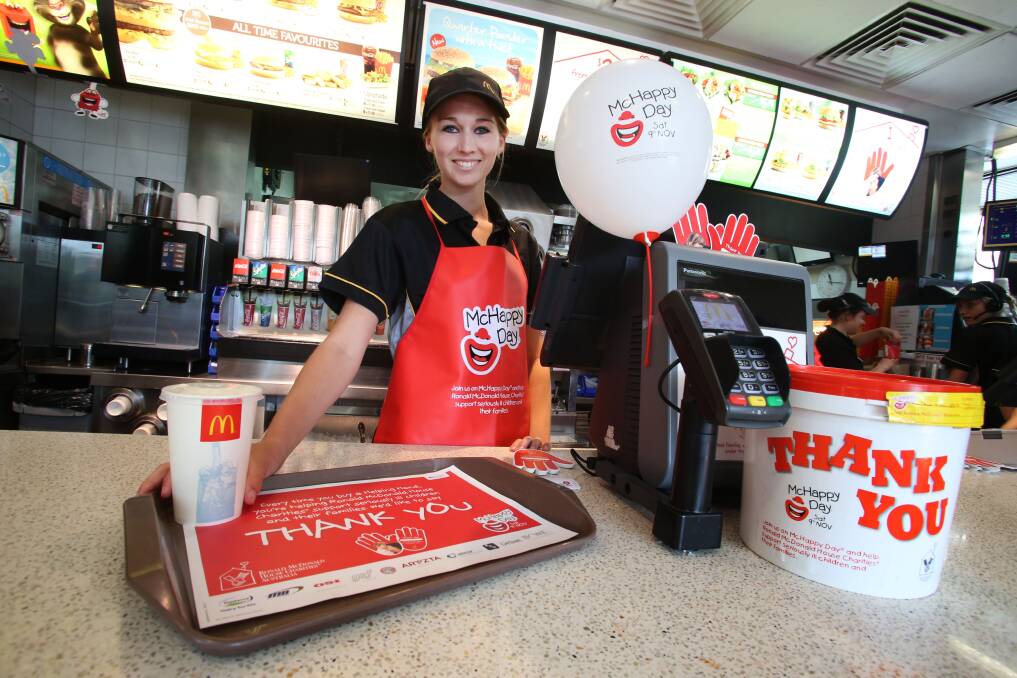 McHappy Day at the Kangaroo Flat McDonalds resteraunt. Picture: PETER WEAVING
