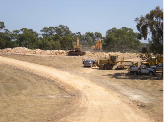 AT WORK: The Mount Alexander Shire Respite and Accommodation Group site. Picture: CONTRIBUTED