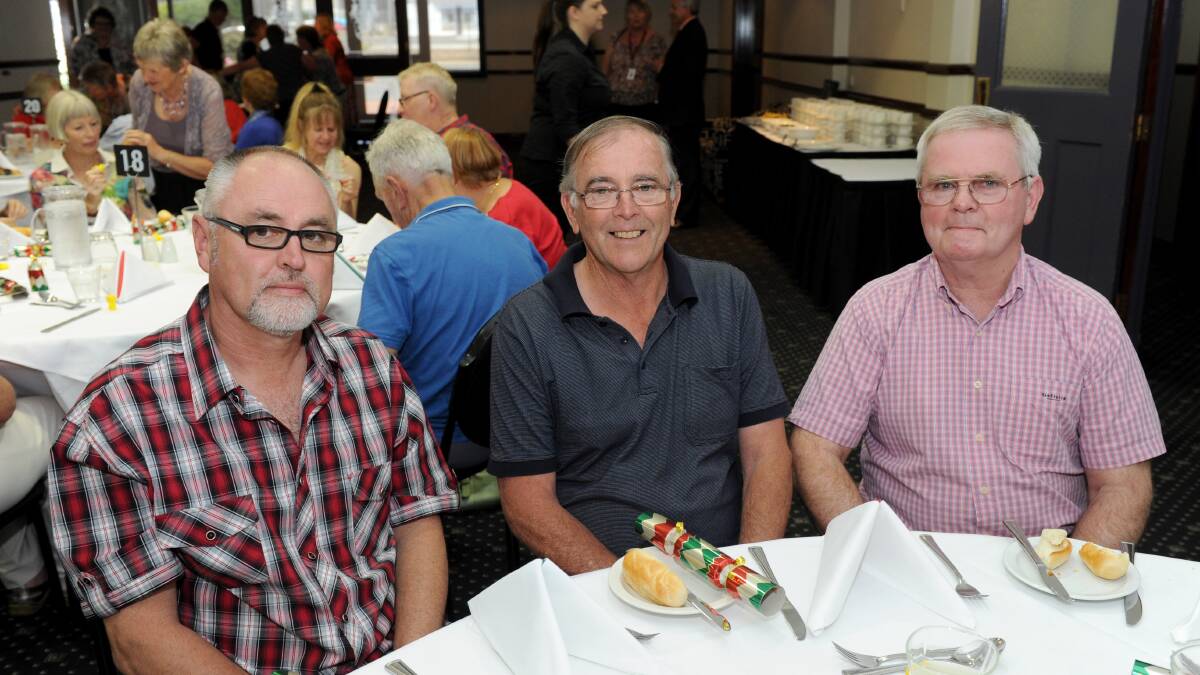 VOLUNTEERS: Kevin Radovanovic, Bob Roberts and Ted Coleman. Picture: JODIE DONNELLAN 
