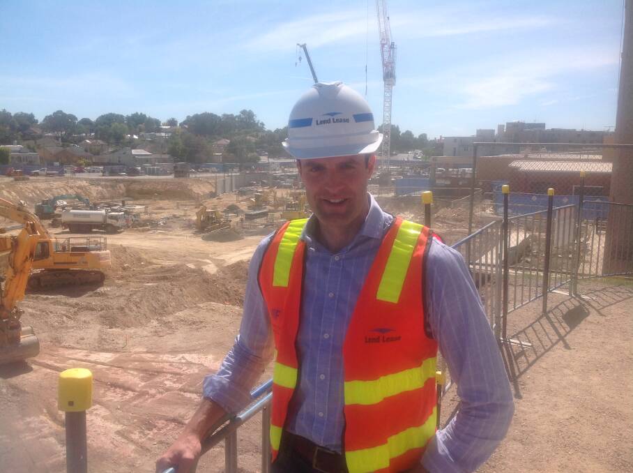 ON SITE: James Wewer on site. Picture: CONTRIBUTED