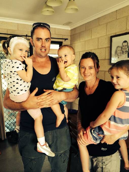 FAMILY: Georgie Manning with her parents Andy and Nikki and siblings Matilda and Maverick. Picture: CONTRIBUTED