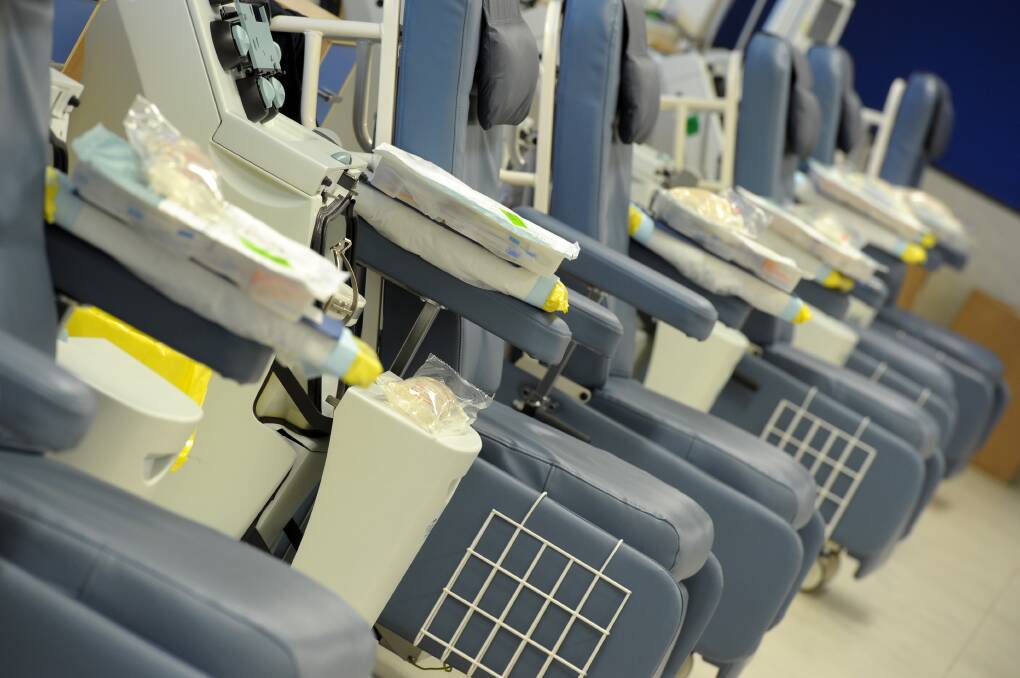 CALL FOR HELP: Empty chairs at the Bendigo Blood Donor Centre. Picture: CONTRIBUTED