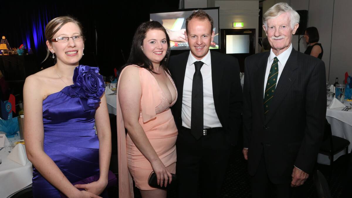 Hannah Boyd, Sarah and Kieran Smith, with David Lea.
Picture: PETER WEAVING
