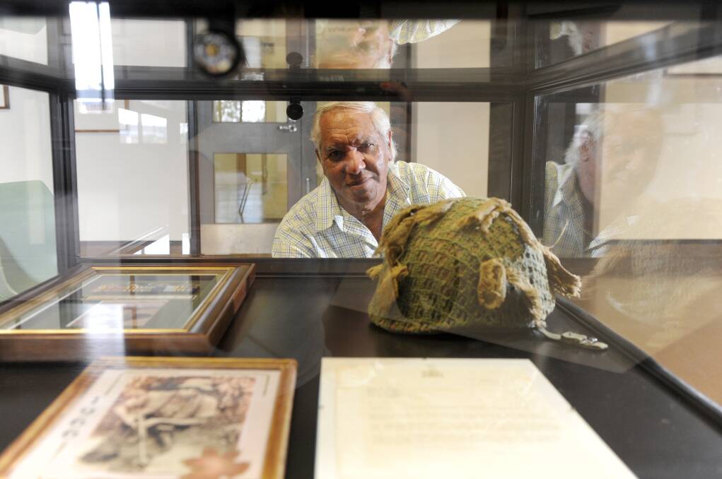 Ed King, an indigenous soldier whose memorabilia features in an exhibition at La Trobe University. Picture: JODIE DONNELLAN