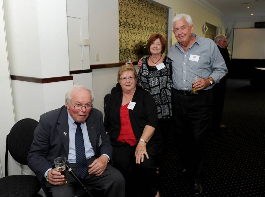 John and Fay Forbes with Barb and Len Holland.  Picture: JODIE DONNELLAN 