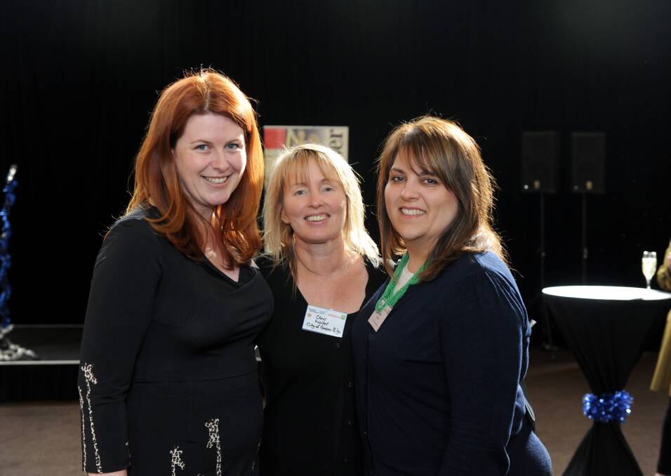 Jacoba Kelly, Chris Waites and Lisa Gulyas. Picture: JODIE DONNELLAN
