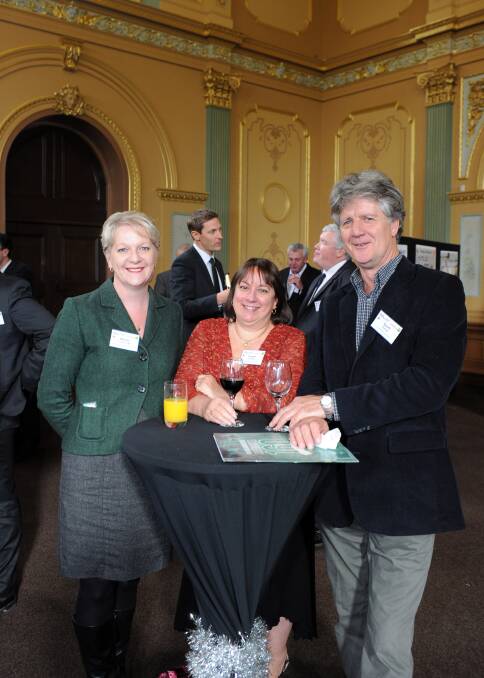 Maree Edwards MP, Evelyn Lehmann and Scott Ramsay.  Picture: JODIE DONNELLAN