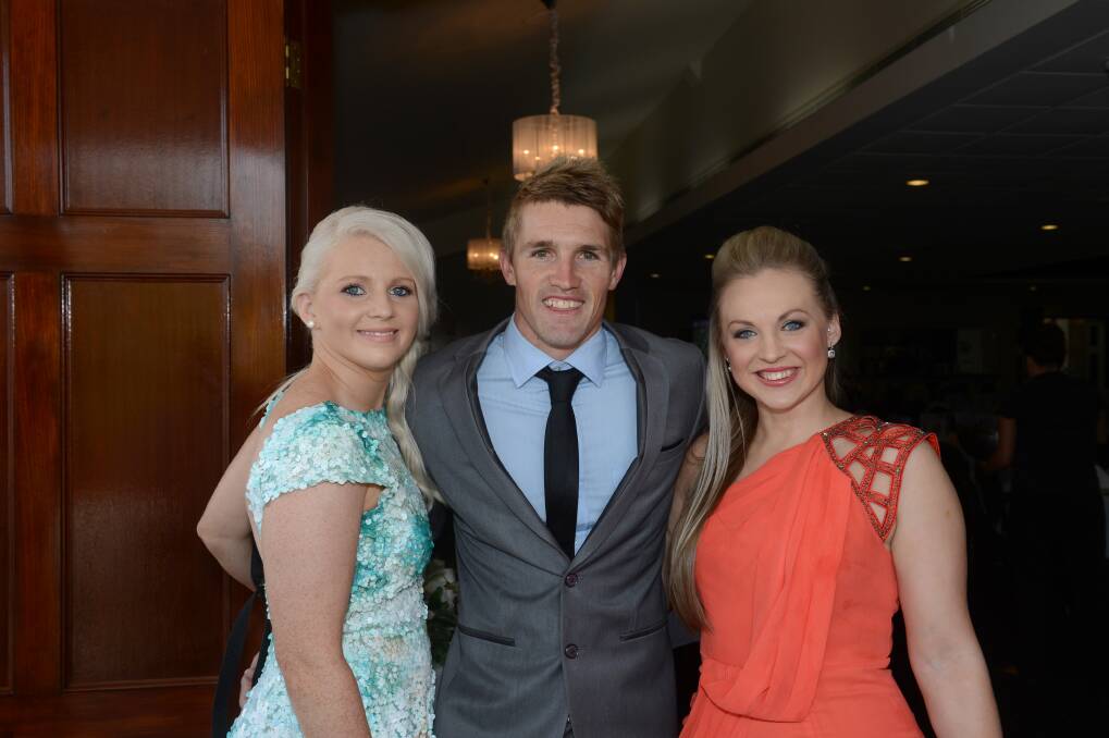 Louise, Wayne and Chantelle Schultz at the Red carpet for the Michelsen Medal vote count. Picture: JIM ALDERSEY.