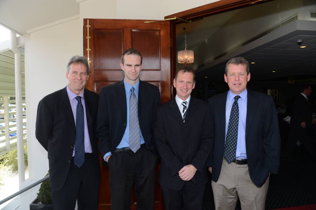 Ian Symons, John Norton, Dale Caldwell and Dean Goodridge. Picture: JIM ALDERSEY.