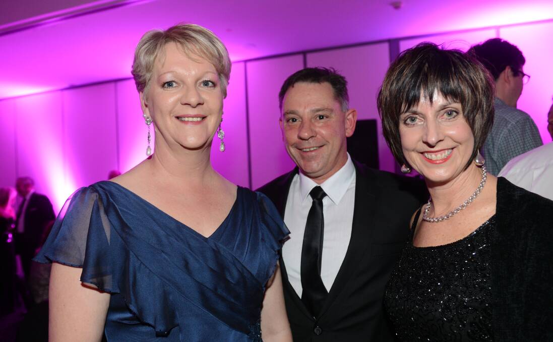 MP Maree Edwards, Tony and Deb McAliece. Picture: JULIE HOUGH