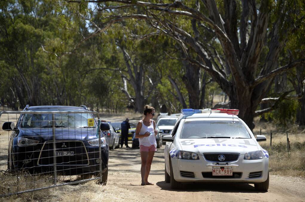 A Rochester property where a woman died while camping at a music festival on Sunday. Picture: RIVERINE HERALD 