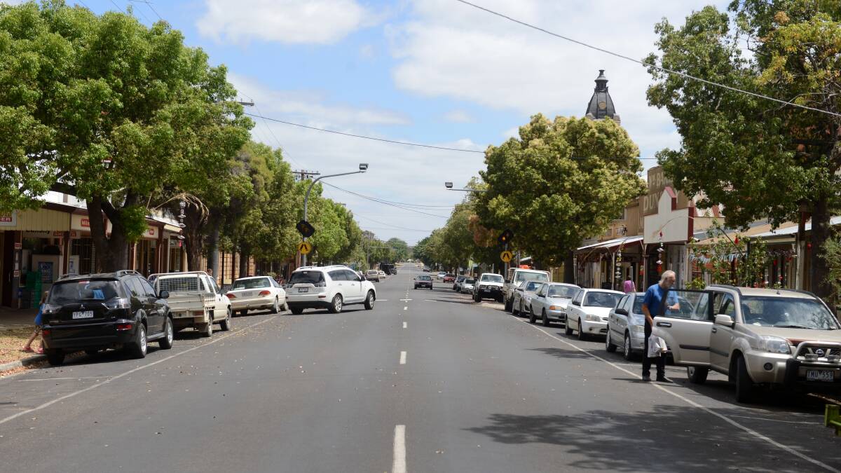 Dunolly's main street. Picture: JIM ALDERSEY 