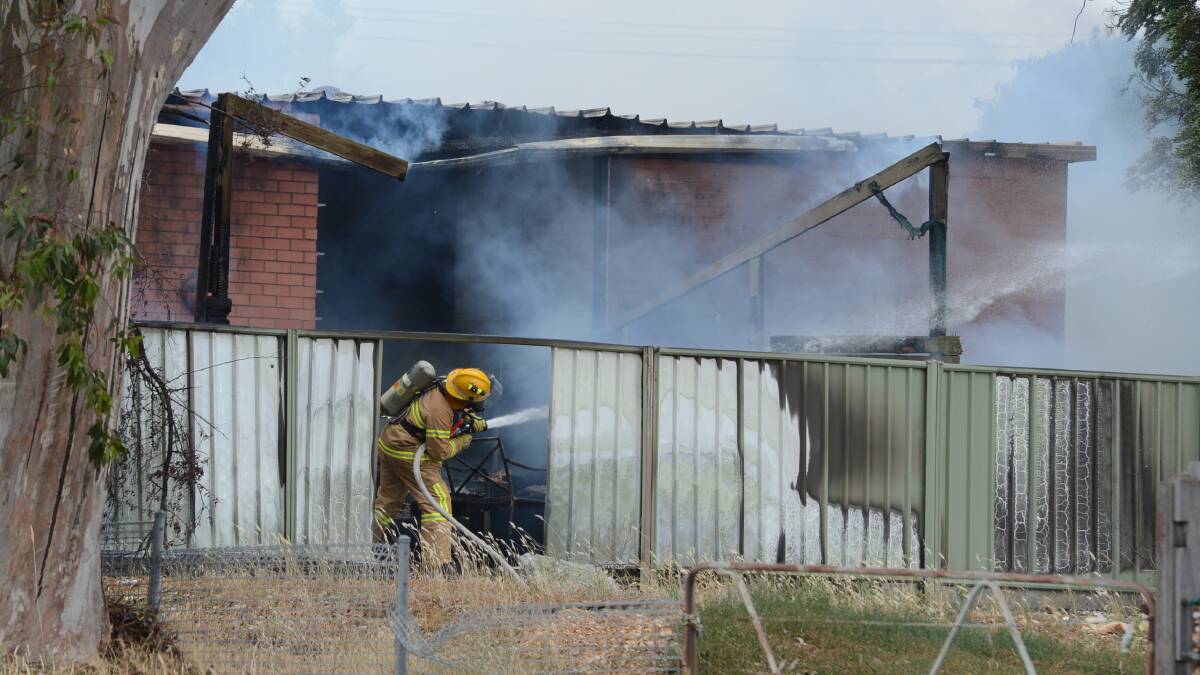 DESTROYED: A Flora Hill house was substantially damaged by a fire on Friday. Picture: JIM ALDERSEY