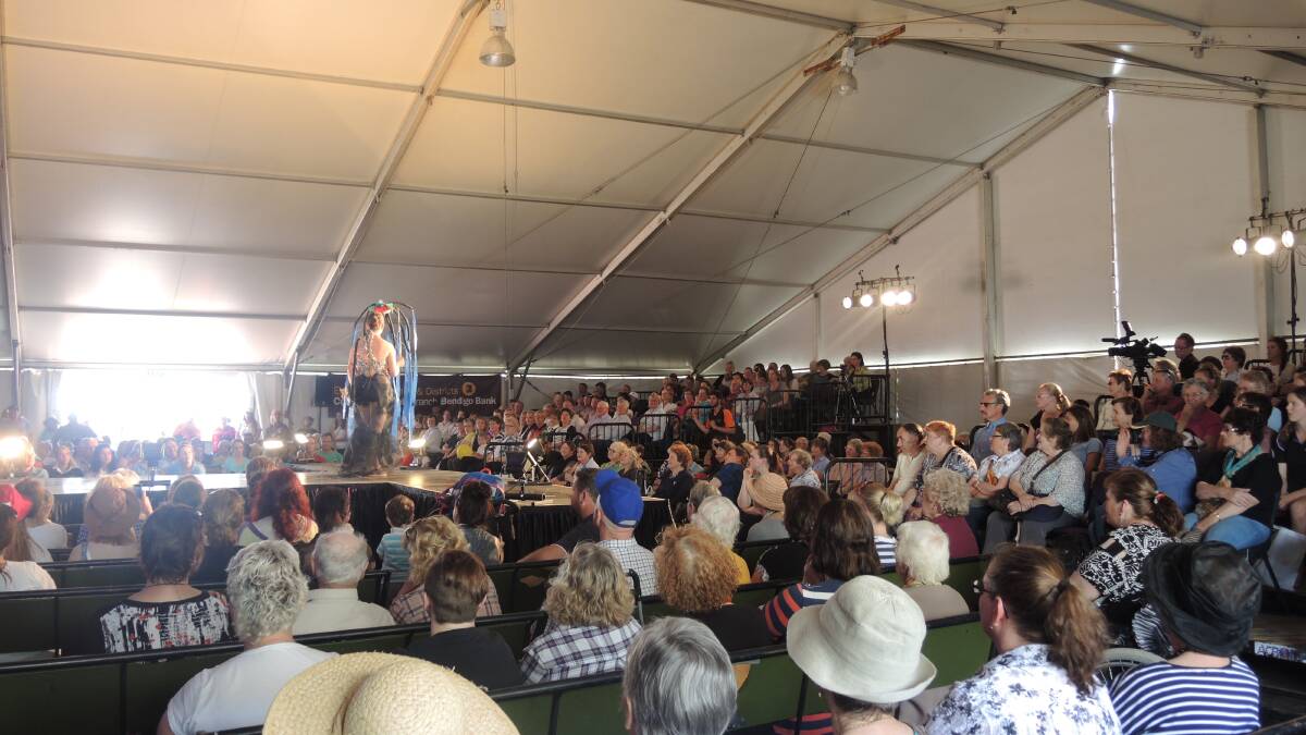 Crowds filled the Ag Art pavilion for the finale.