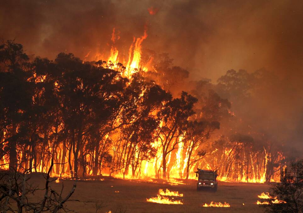 The January 7 fire in Kyneton was one of three in the town during the Fire Danger Period. Picture: GLENN DANIELS