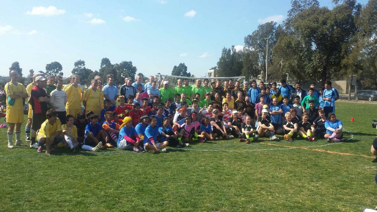 Players representing the Afghan and Karen communities, as well as local organisations, took part in a soccer tournament in Bendigo on Saturday. Picture: ADAM HOLMES