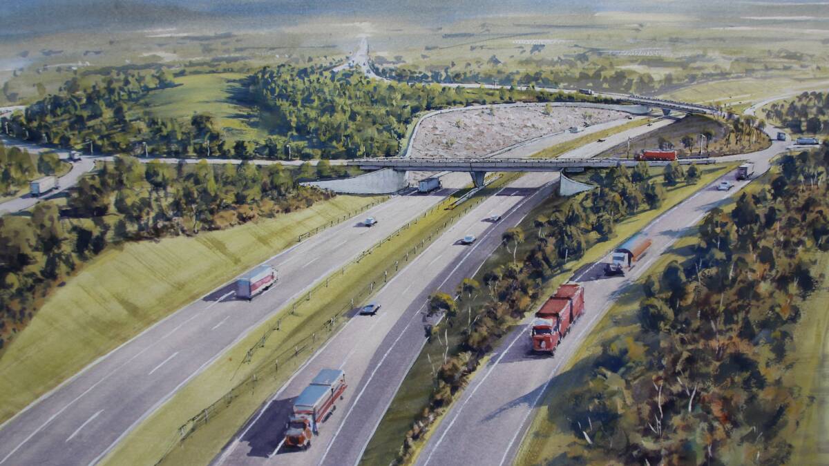 A concept design of the new Ravenswood Interchange, due for completion in 2017.