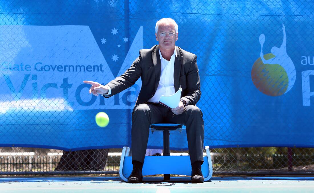 LINESMAN: Damian Drum says Labor's election costings have removed the Kangaroo Flat Aquatic Centre and Bendigo Tennis Complex projects from a funding stream. Picture: GLENN DANIELS