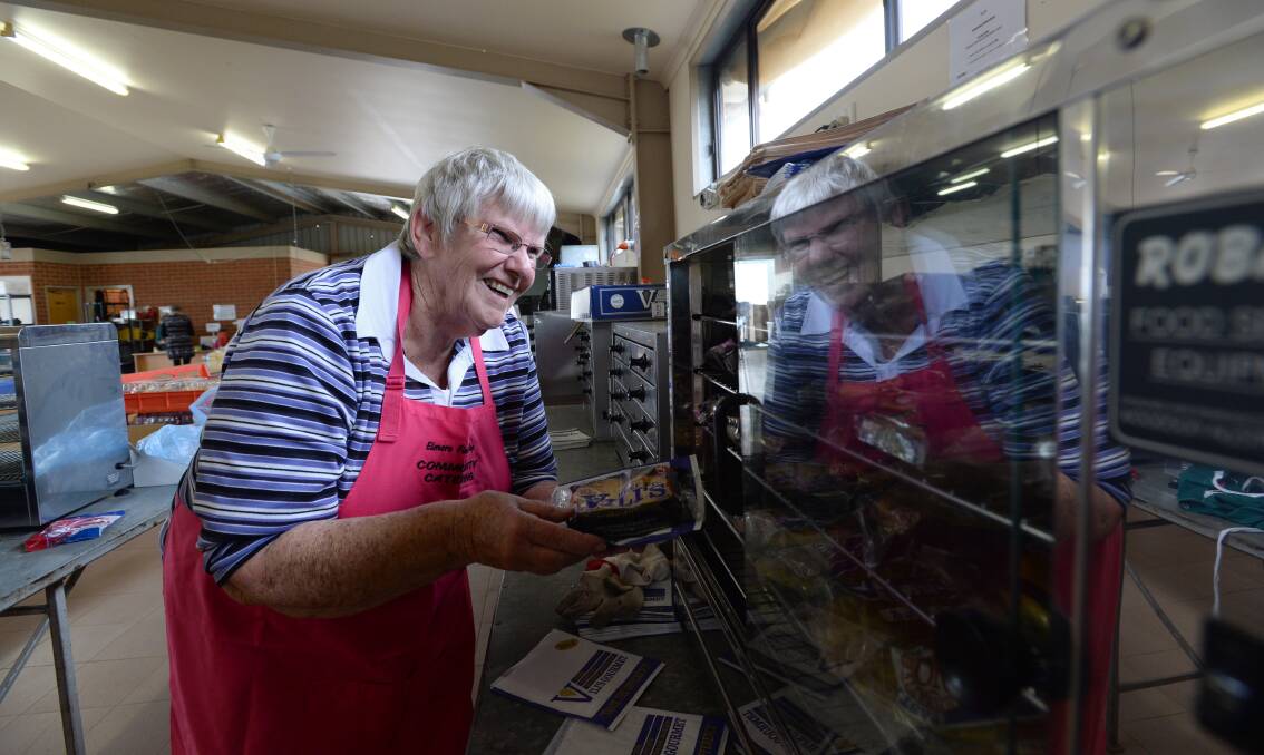 SERVICE: Lesley Edmondston has catered for 37 years. Picture: JIM ALDERSEY