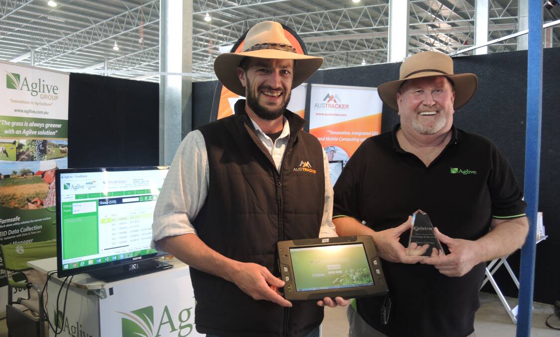 FUTURE: Clark McConachy and Stewart McConachy, of Aglive, received the Technology and Innovation award at Elmore.
