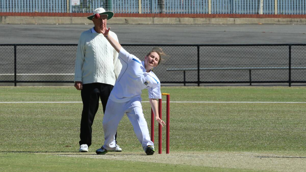 INSWINGER: Taylor Gilchrist bowls for ACT in Sunday's match against New South Wales at the Queen Elizabeth Oval in Bendigo. Picture: PETER WEAVING 