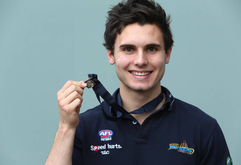 INSPRIATIONAL LEADER: Jacob Chisari was a joint winner of the Morrish Medal and selected in the 2013 TAC Cup Team of the Year. 