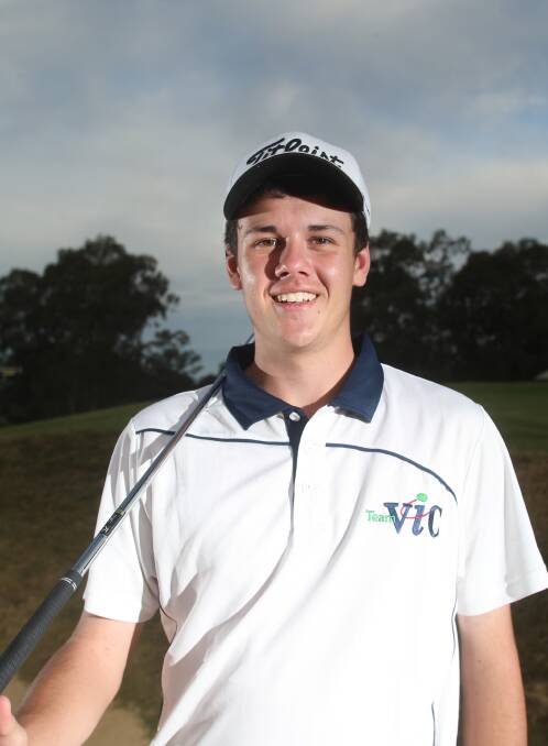 EXCITING TALENT: Kurtis Lynch has played well for Bendigo in this Country Week golf campaign. Picture: GLENN DANIELS