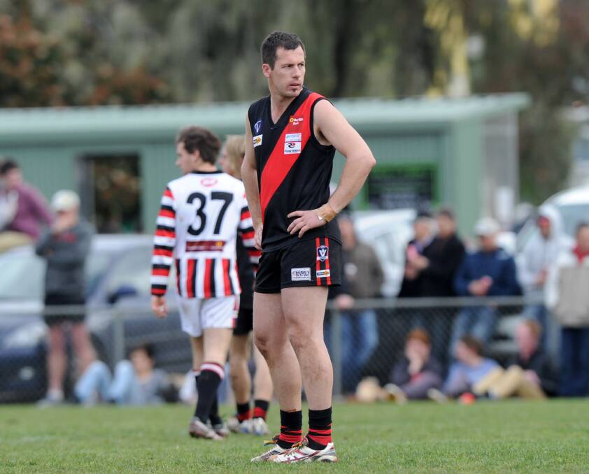 BIG DAY AHEAD: Leitchville-Gunbower coach Marty Shadbolt has his side on top of the ladder.