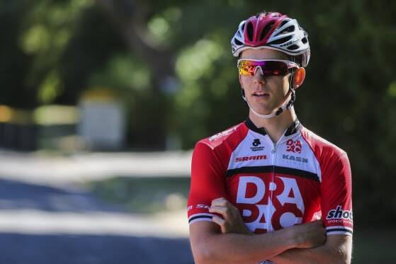 GRUELLING TEST: Bendigo's Robbie Hucker fought on to be 19th in the 142km road race at the Oceania cycling championships in Toowoomba. 