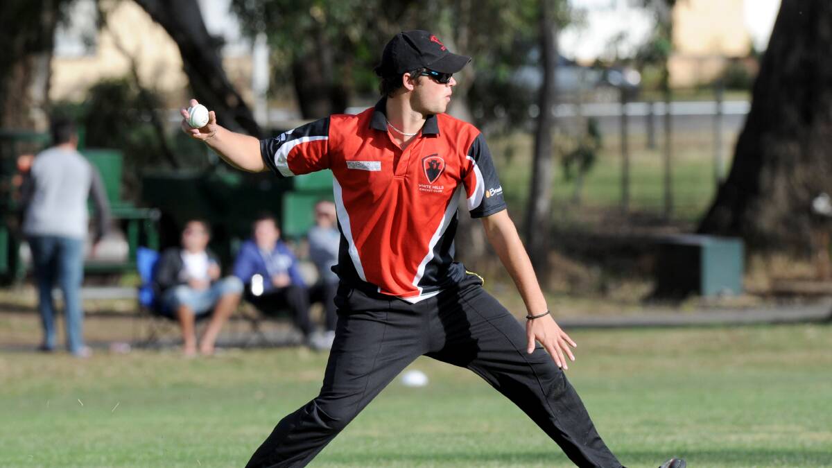 THROW: Jake Foley fields for White Hills in the Twenty20 clash with Strathdale-Maristians at Bell Oval. 