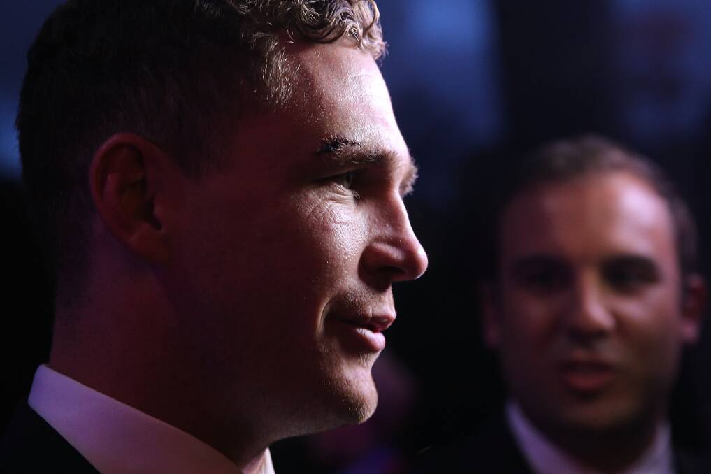 CAPTAIN COURAGEOUS: Joel Selwood arrives at the All-Australian team announcement. Picture: GETTY