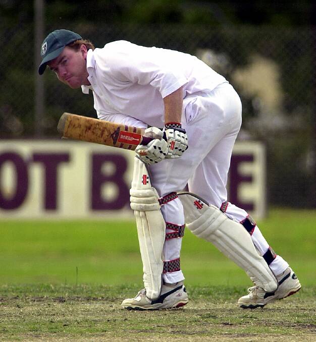 Campaspe's Steven Rasmussen bats in the clash with Castlemaine at Eaglehawk in 2005. 