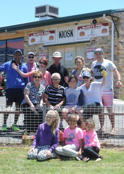 The Bandara family cheer on Victoria in Tuesday's clash with New South Wales at Canterbury Park in Eaglehawk. Picture: JODIE DONNELLAN 