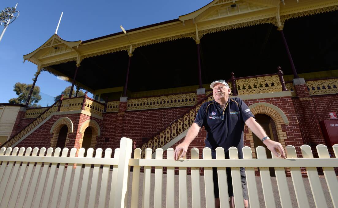 FIELD OF DREAMS: Bendigo Pioneers regional manager Ray Byrne overlooks the iconic Queen Elizabeth Oval. Picture: JIM ALDERSEY