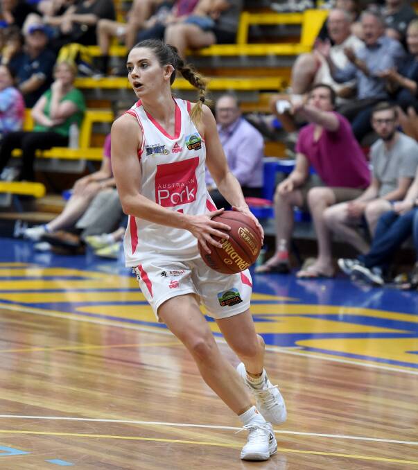 YOUNG STAR: Tessa Lavey was in Bendigo Spirit's starting five for Saturday night's WNBL clash in Townsville. 