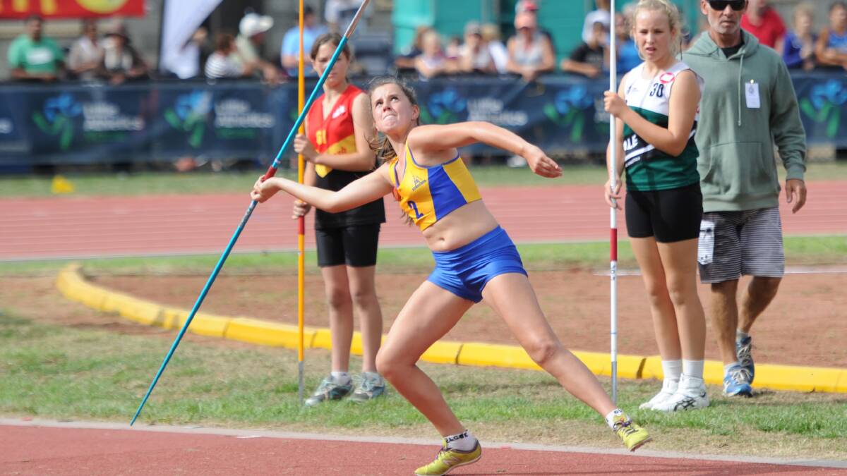 IN FORM: Bree Heiden at last year's Little Athletics Victoria state titles in Bendigo. 