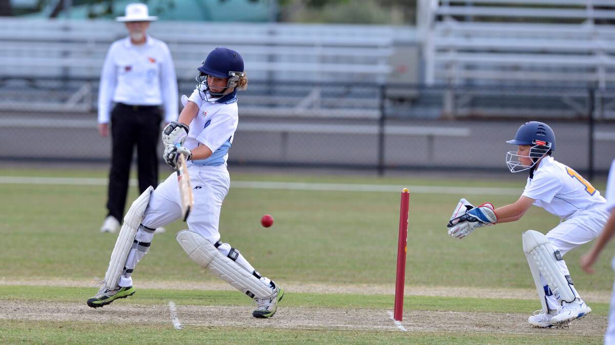 DRIVE: Valentino Woszcalski of NSW in action against the ACT. Picture: BRENDAN McCARTHY 